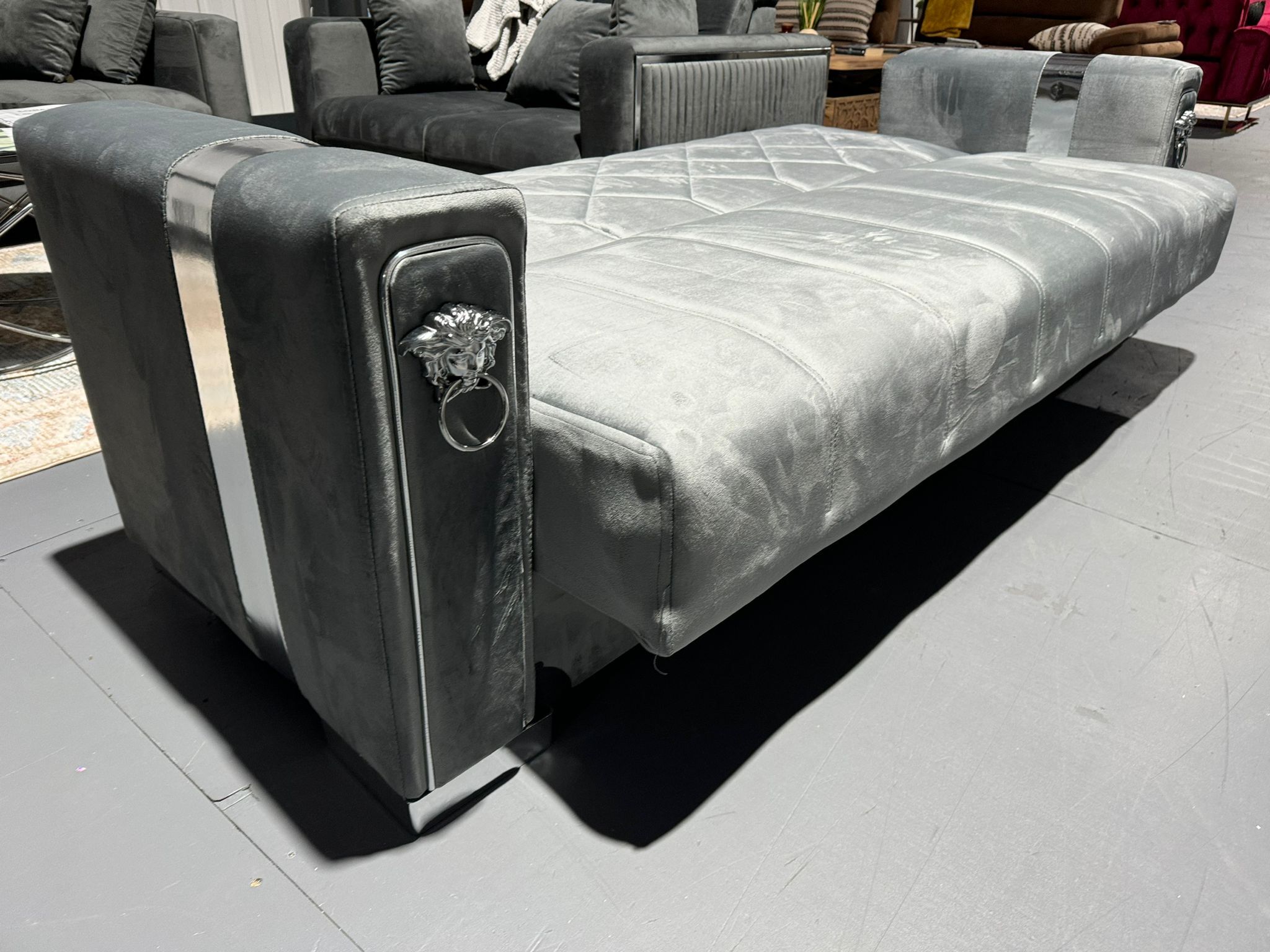 LION SOFABED SILVER GREY - Image 6